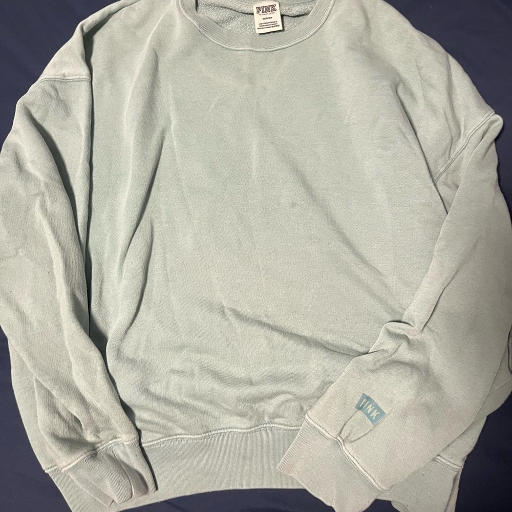 light green sweater - PINK